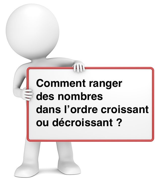 Ranger des nombres dans l'ordre croissant ou décroissant cours de mathématiques