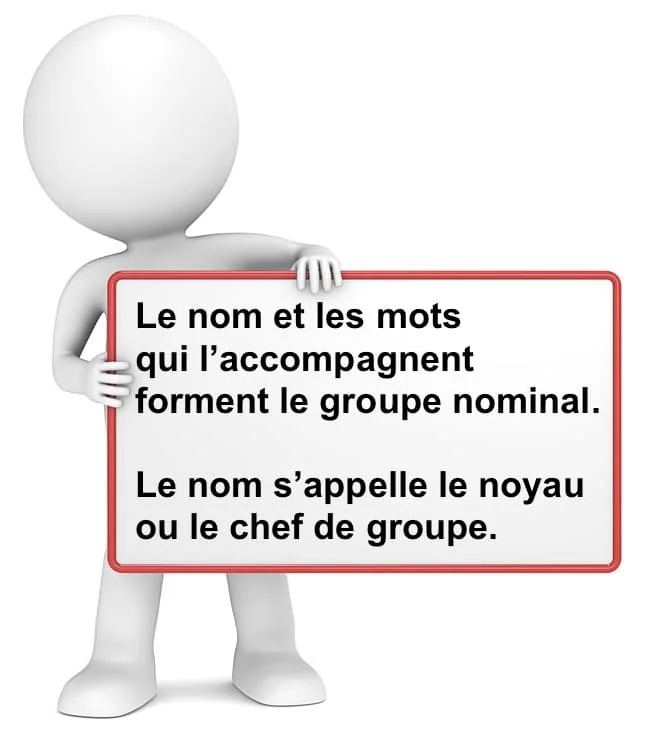 Le groupe nominal cours de français