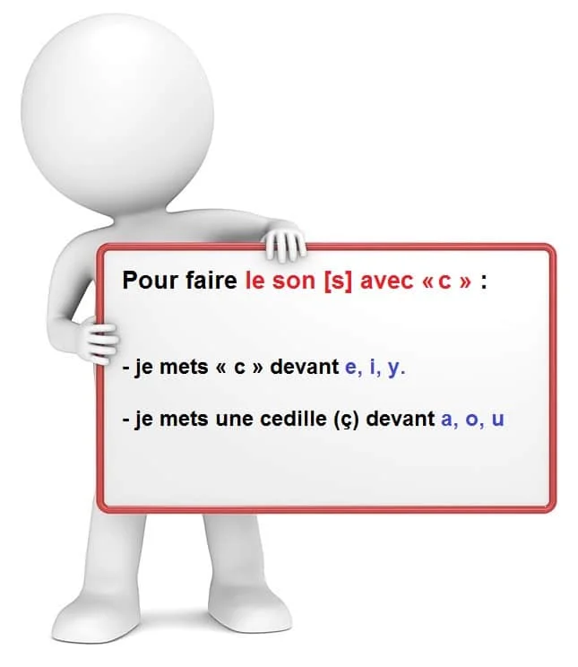 « c » ou « ç » cours de français