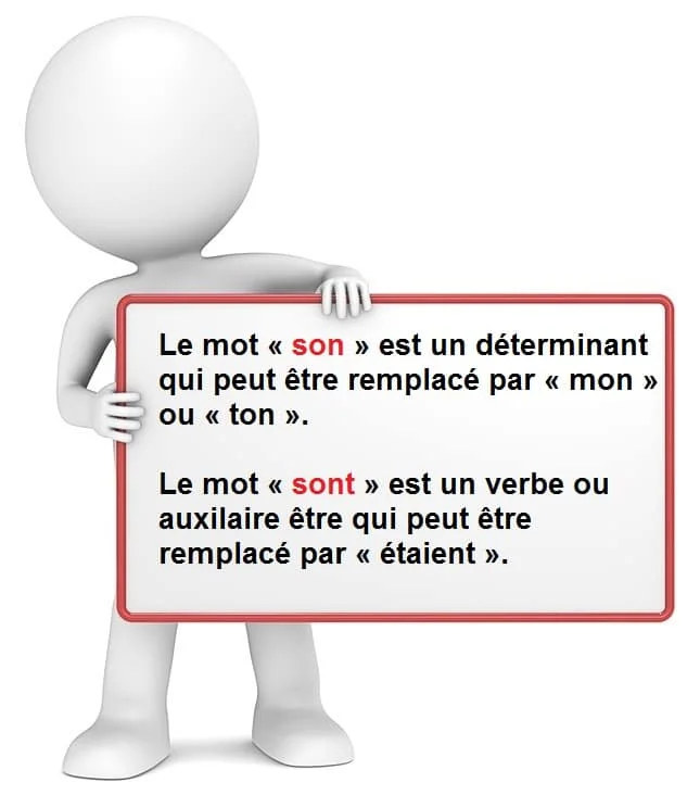SON SONT : cours de français