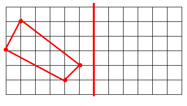 Reproduire une figure par symétrie sur un quadrillage cours de géométrie