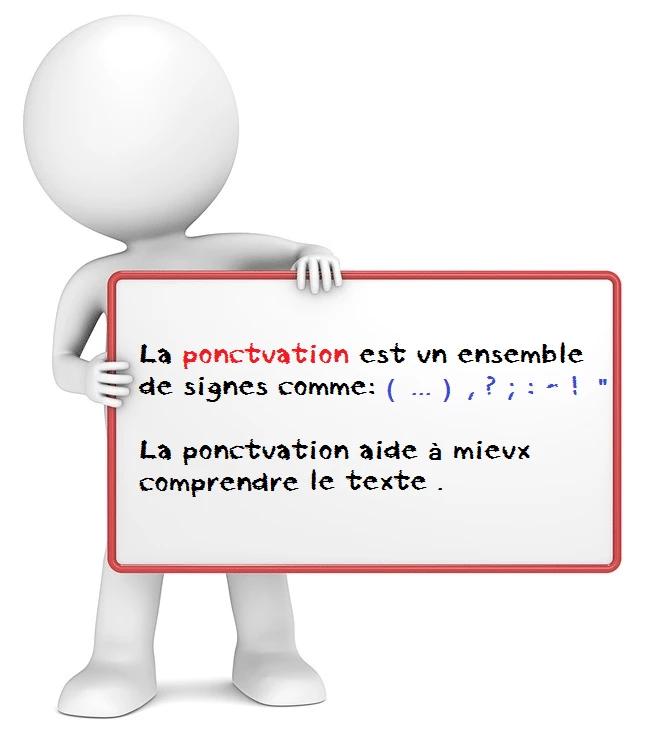 La ponctuation cours de français