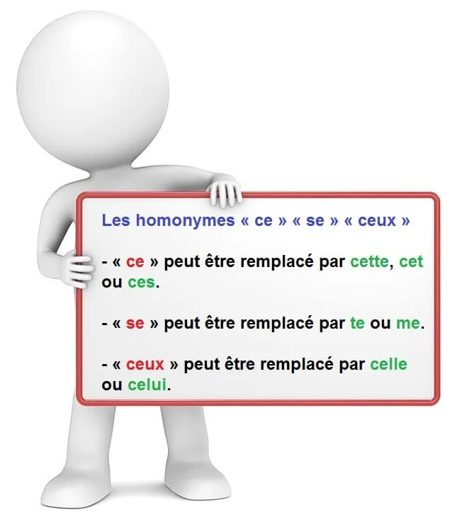 SE CE CEUX cours de français