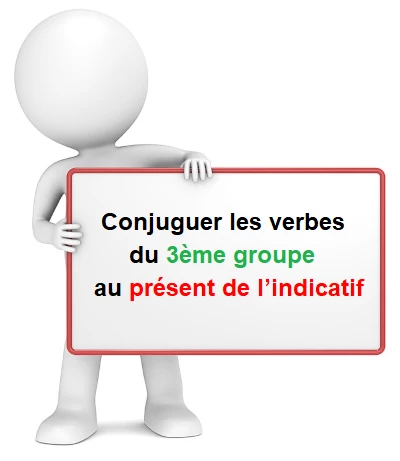 Le présent des verbes du troisième groupe cours de français