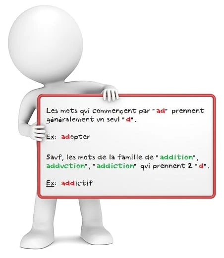 Mots qui commencent par AD ou ADD cours de français