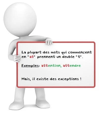 Mots commençant par AT - cours de français