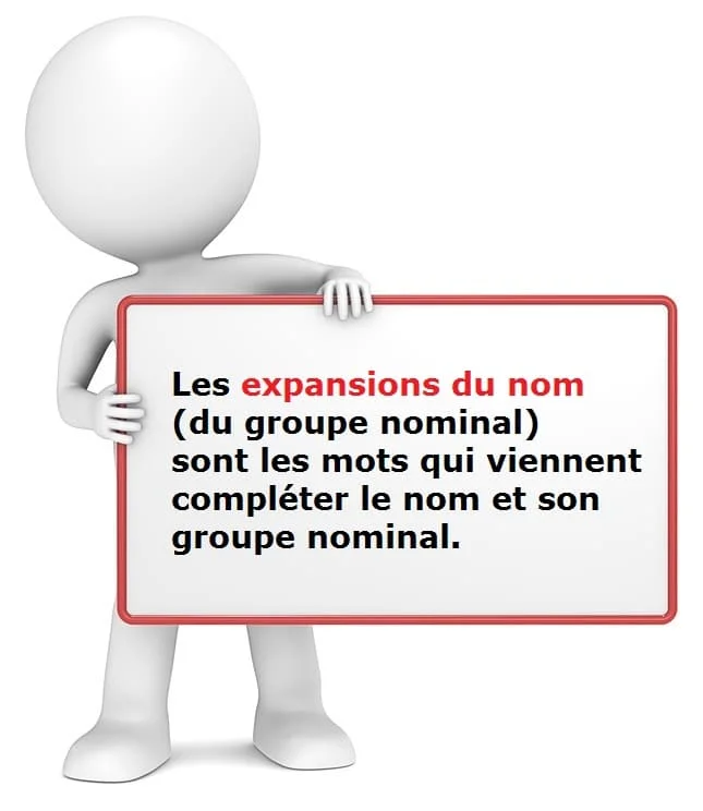 Les expansions du nom et les expansions du groupe nominal cours de français