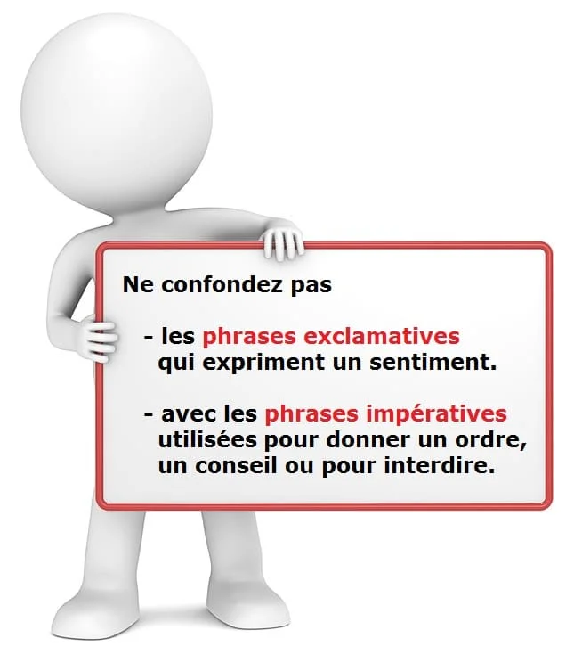 Phrase impérative ou phrase exclamative ? cours de français