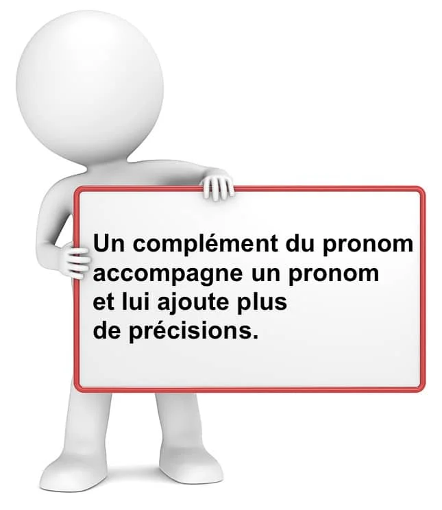 Le complément du pronom cours de français