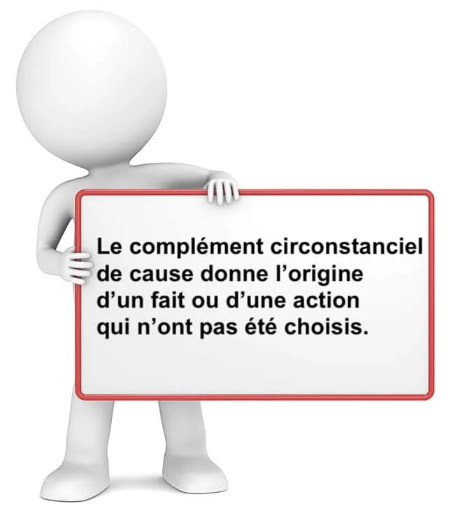 Le complément circonstanciel de cause cours de français