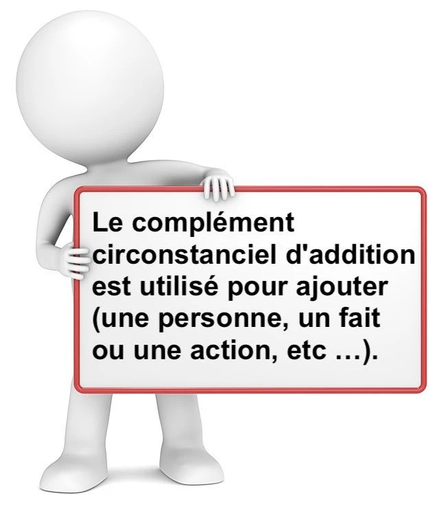 Le complément circonstanciel d'addition cours de français