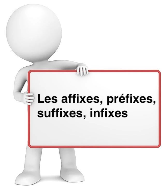 Les affixes, préfixes, suffixes, infixes cours de français