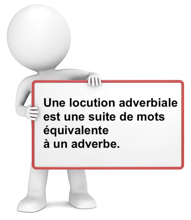 Les locutions adverbiales cours de français