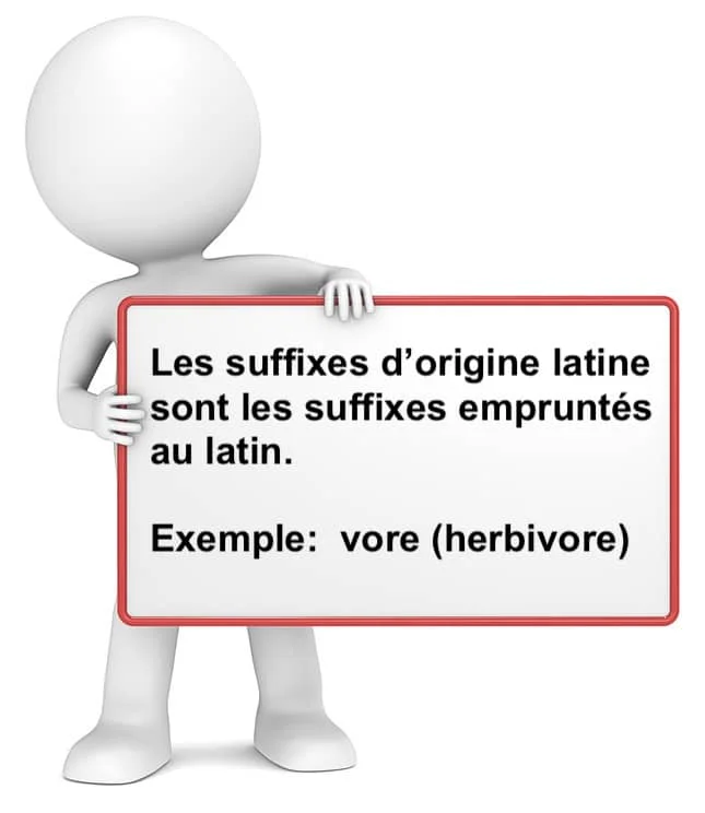 Les suffixes d'origine latine cours de français