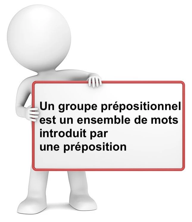 Le groupe prépositionnel cours de français