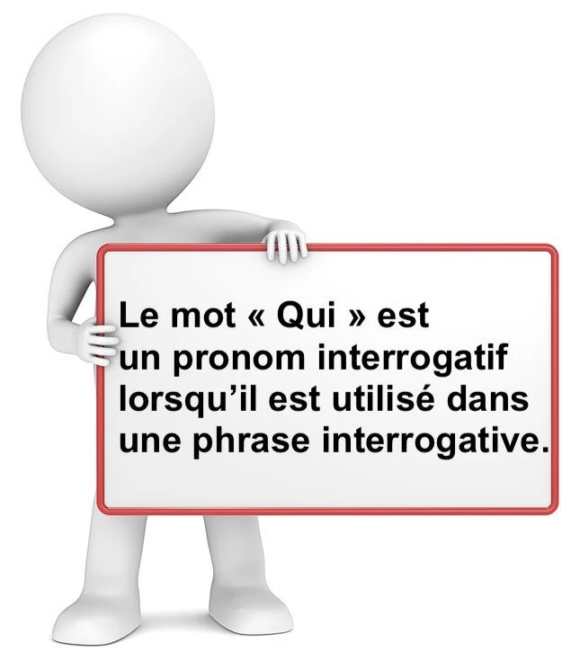Le pronom interrogatif QUI cours de français