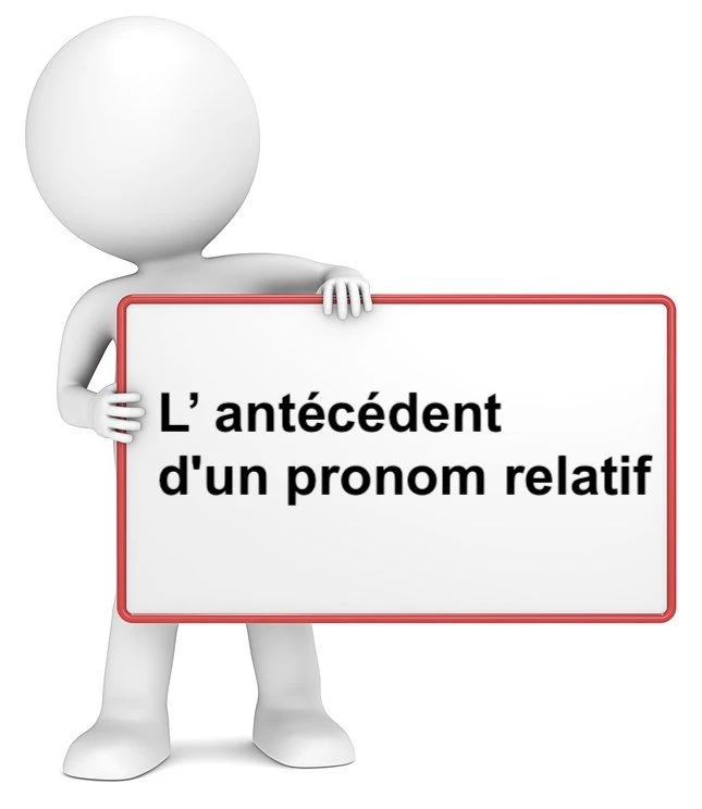 L' antécédent d'un pronom relatif cours de grammaire française