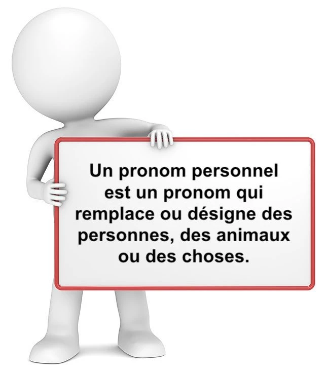 Le pronom personnel : cours de français