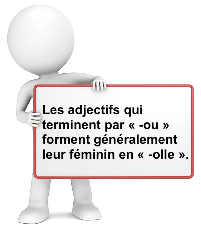 Le féminin des adjectifs en « -ou » cours de français