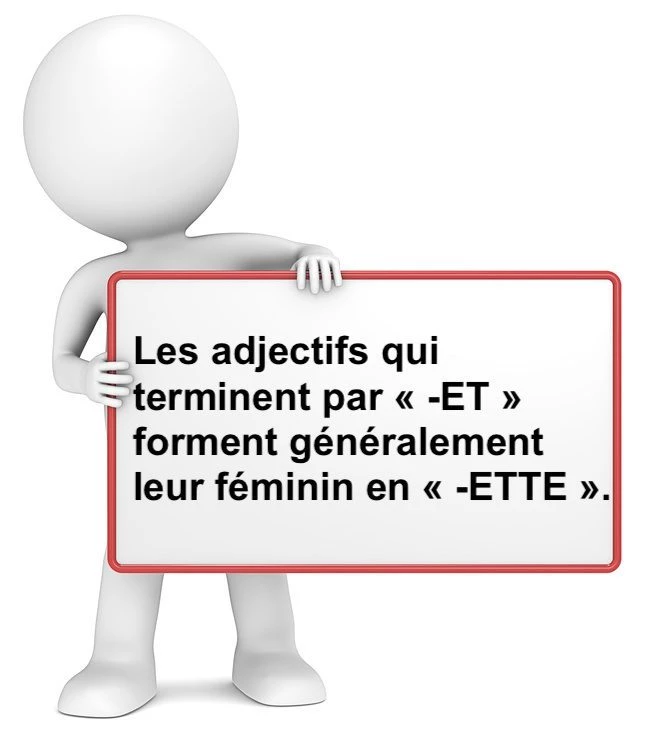 Le féminin des adjectifs en -ET cours de français