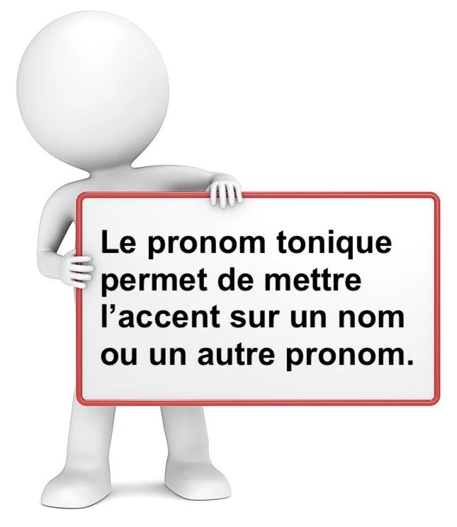 Le pronom tonique cours de français