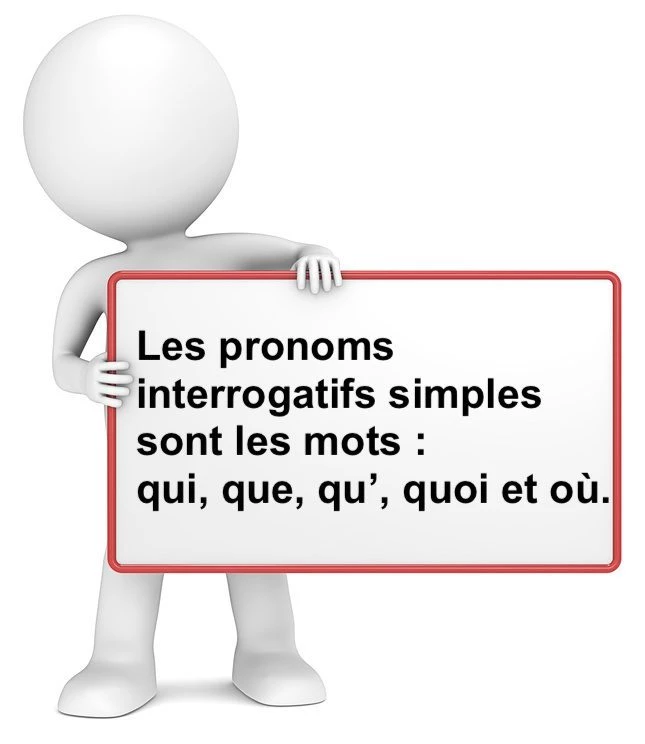 Les pronoms interrogatifs simples cours de français