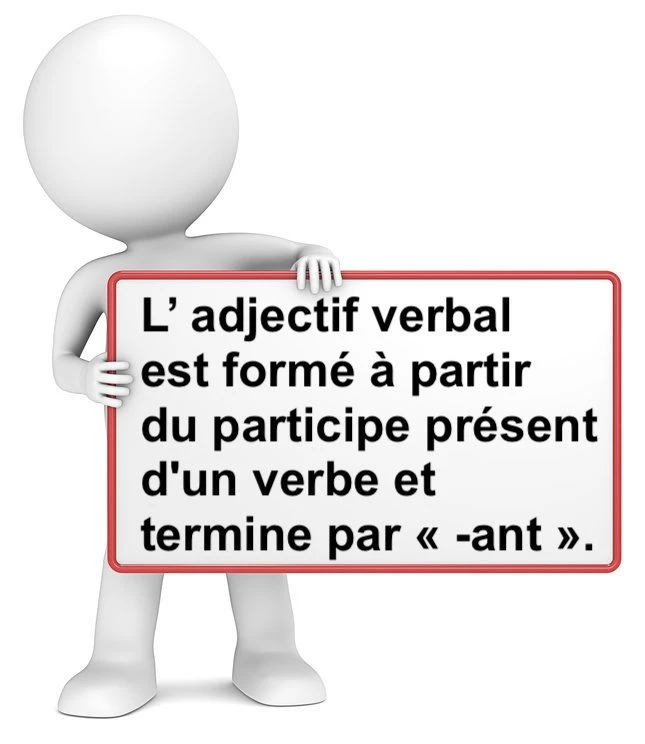 L'adjectif verbal cours de français