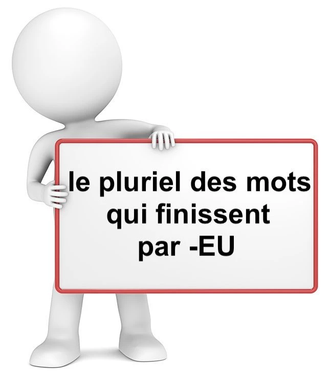 Le pluriel des mots finissant par - EU cours de français