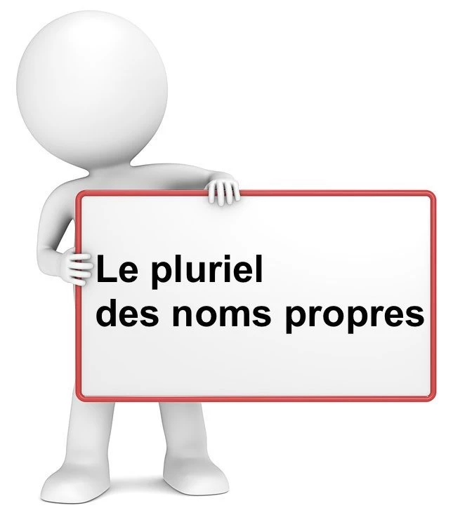 Le pluriel des noms propres cours de français