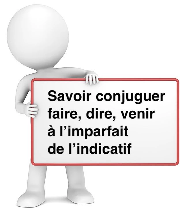 Faire dire venir à l'imparfait cours de français