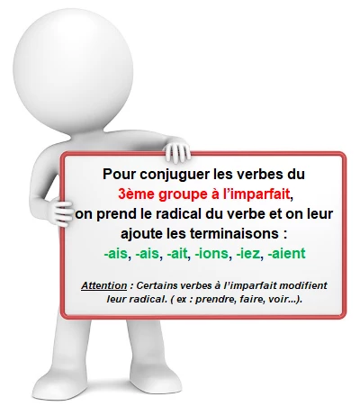 Imparfait des verbes du 3ème groupe cours de français
