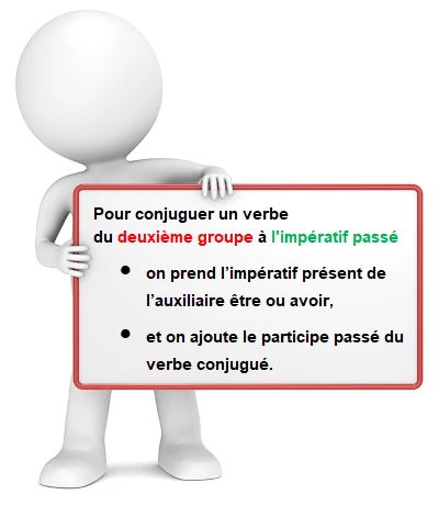 Verbes du 2ème groupe à l'impératif passé cours de français