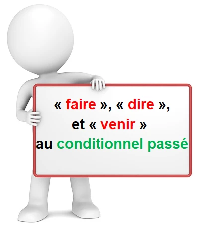 Le conditionnel passé de faire, venir et dire cours de français