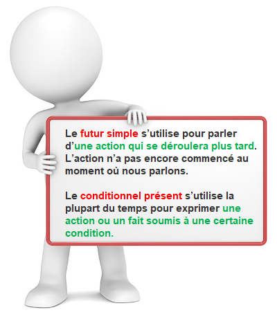 Futur simple ou conditionnel présent cours de français Futur simple ou conditionnel présent ? cours de français