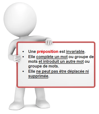Les Caractéristiques des prépositions cours de français