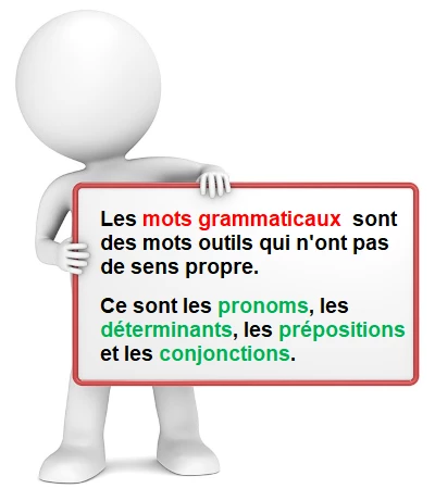 Mot Grammatical cours de français