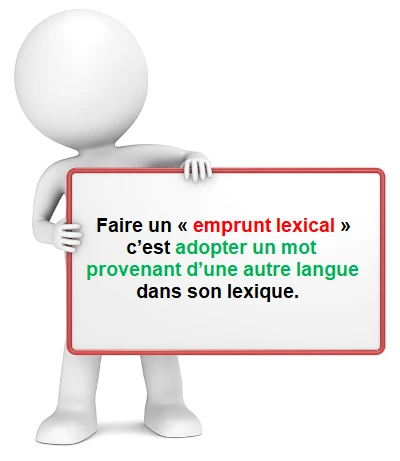 L'emprunt lexical cours de français