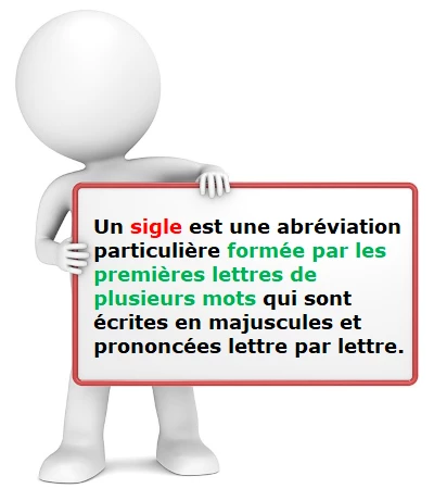 C'est quoi un sigle ? cours de français