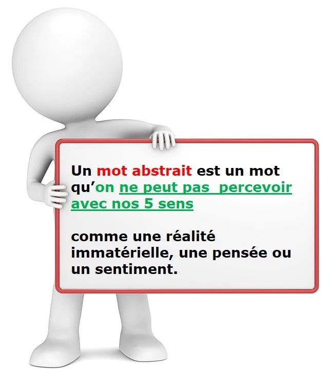 Les mots abstraits cours de français